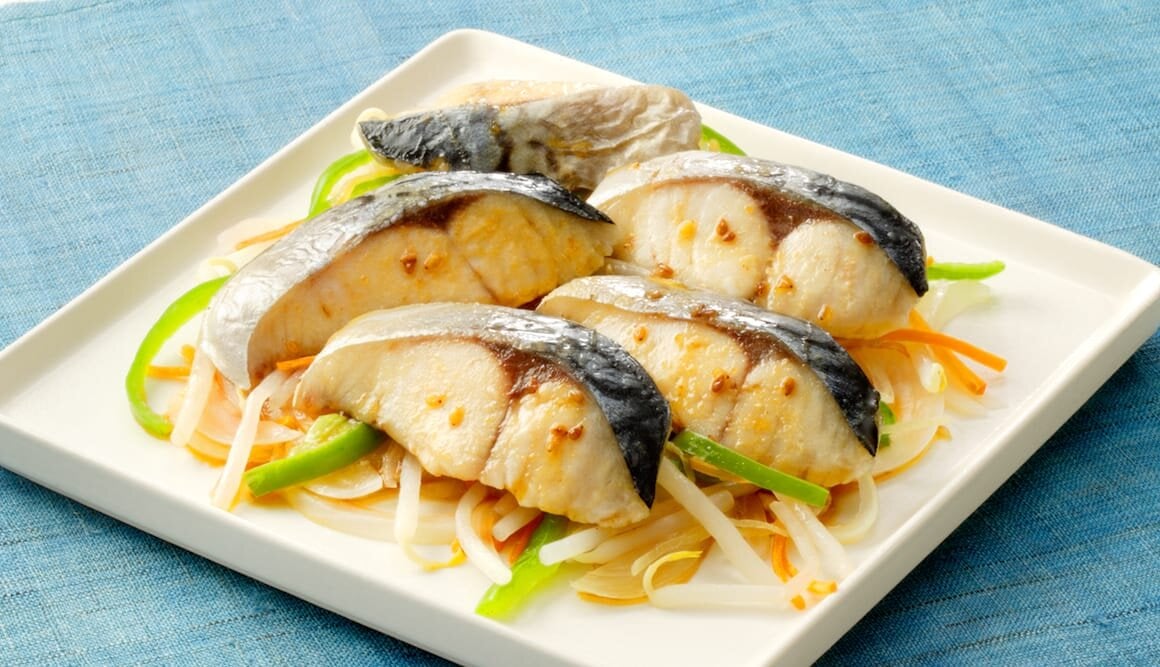 ノルウェー塩さばのスタミナレンジ蒸し