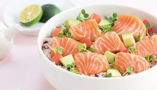 ノルウェーサーモンのビューティーちらし寿司