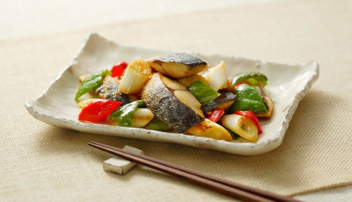 ノルウェー塩さばのしぎ焼き風（みそ炒め）