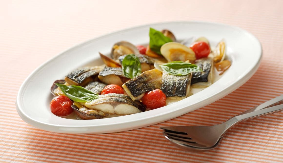 ノルウェー塩さばのアクアパッツア風