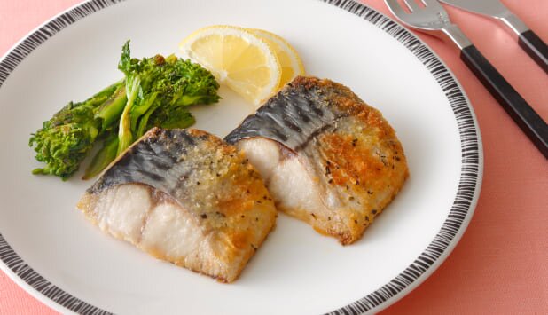 ノルウェー塩さばのバジルパン粉焼き