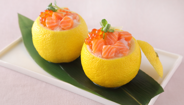 ノルウェーサーモンのゆずカップおろし