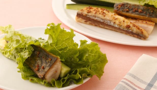 ノルウェー塩さばのオープン巻き