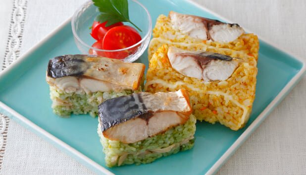 ノルウェー塩さばの牛乳パック押しずし