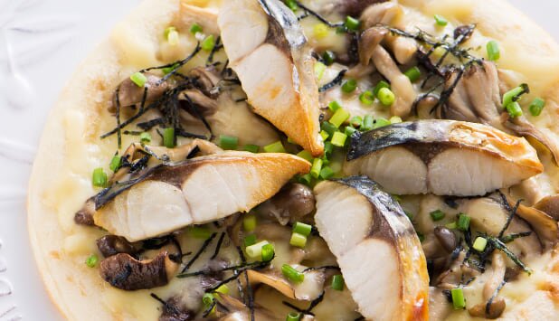 ノルウェー塩さばの和風ピザ