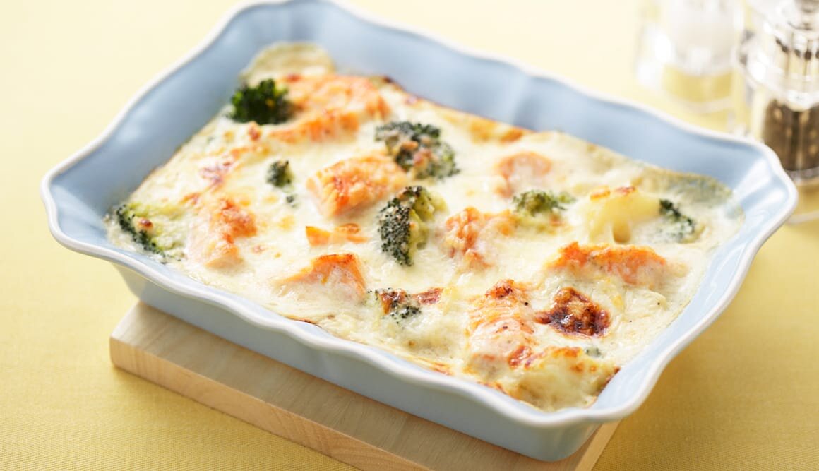 ノルウェーサーモンとポテトのグラタン 