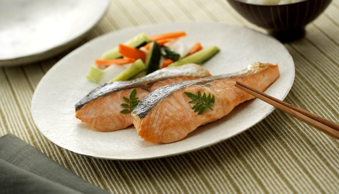 ノルウェーサーモンの山椒焼き