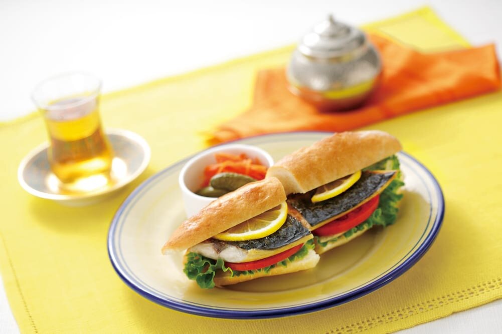 ノルウェー塩さばのトルコ風サンド