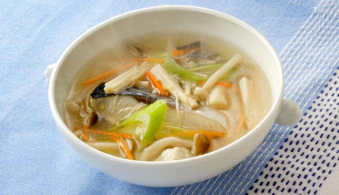 ノルウェー塩さばの和風スープ