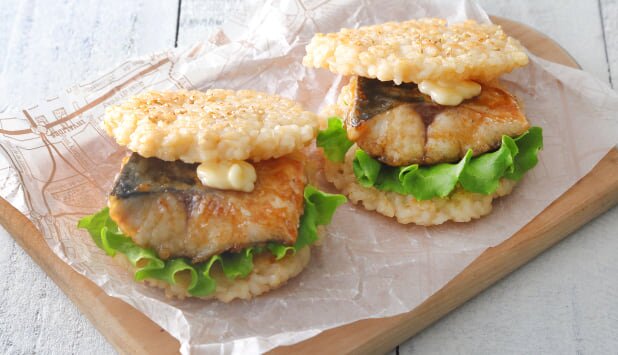 ノルウェー塩さばのライスバーガー