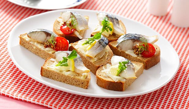 ノルウェー塩さばのカナッペ