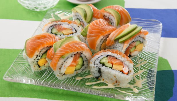 ノルウェーサーモンのドラゴンロール