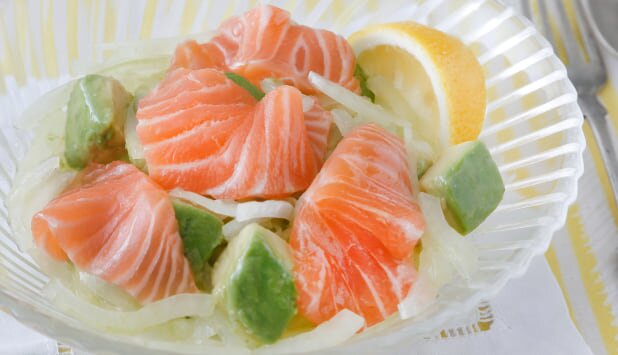 ノルウェーサーモンのセビーチェ