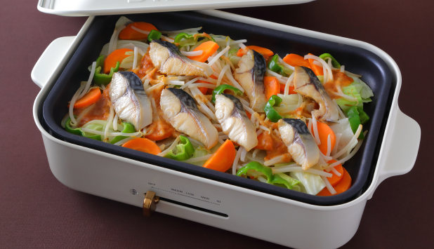 ノルウェー塩さばと野菜のみそ焼き