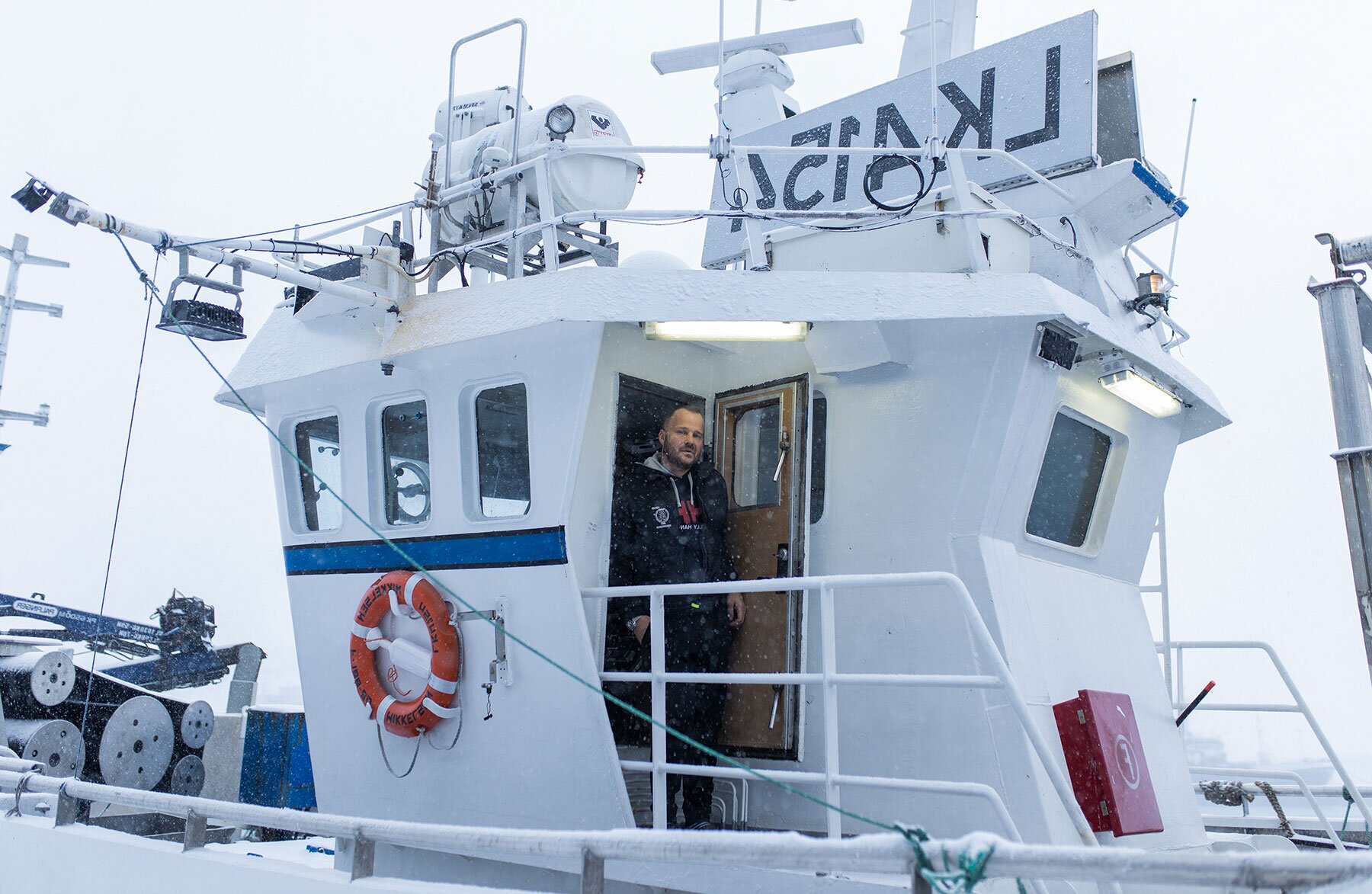 ボートに乗った男